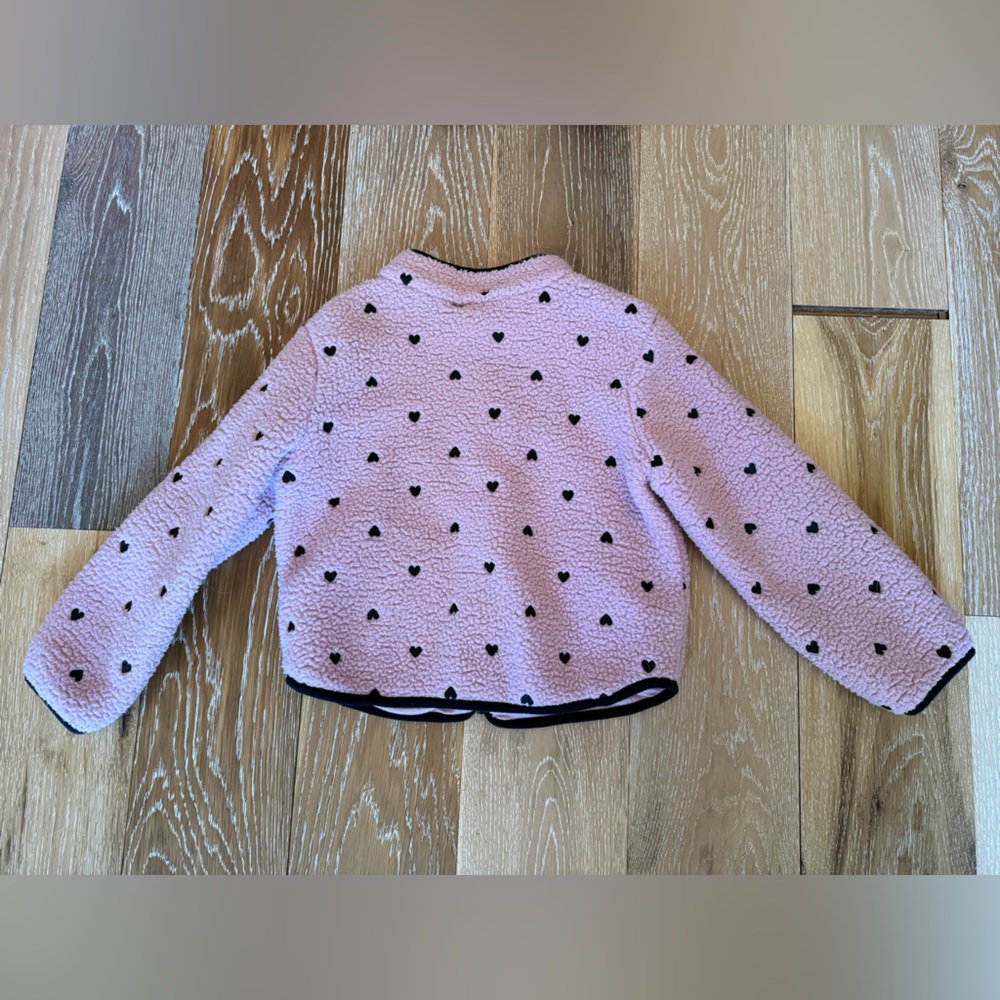 Cat and jack pink and black heart coat - Picture 6 of 6